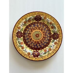 Pier 1 Helena 10.75" Dinner Plate Hand Painted Earthenware Discontinued EUC
